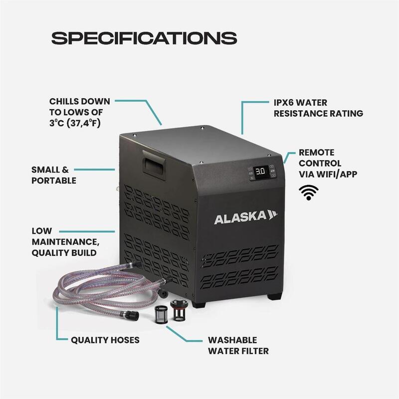 Cadă cu Gheață Alaska PRO + Mini Chiller – Recuperare Musculară Completă
