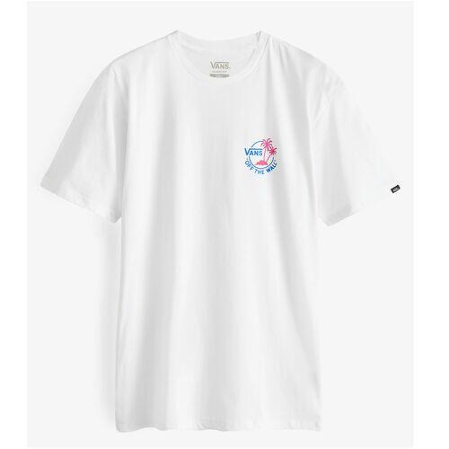 Camiseta Hombre Vans Classic mini dual palm ii Blanco 4/4