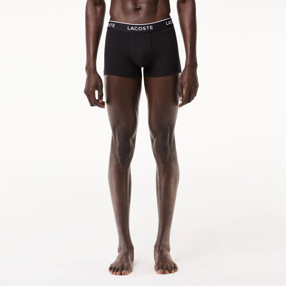 Pack 3 Calzoncillos Negros Lacoste Estilo Casual 2/5