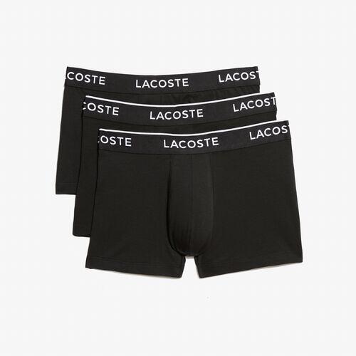 Pack 3 Calzoncillos Negros Lacoste Estilo Casual 5/5