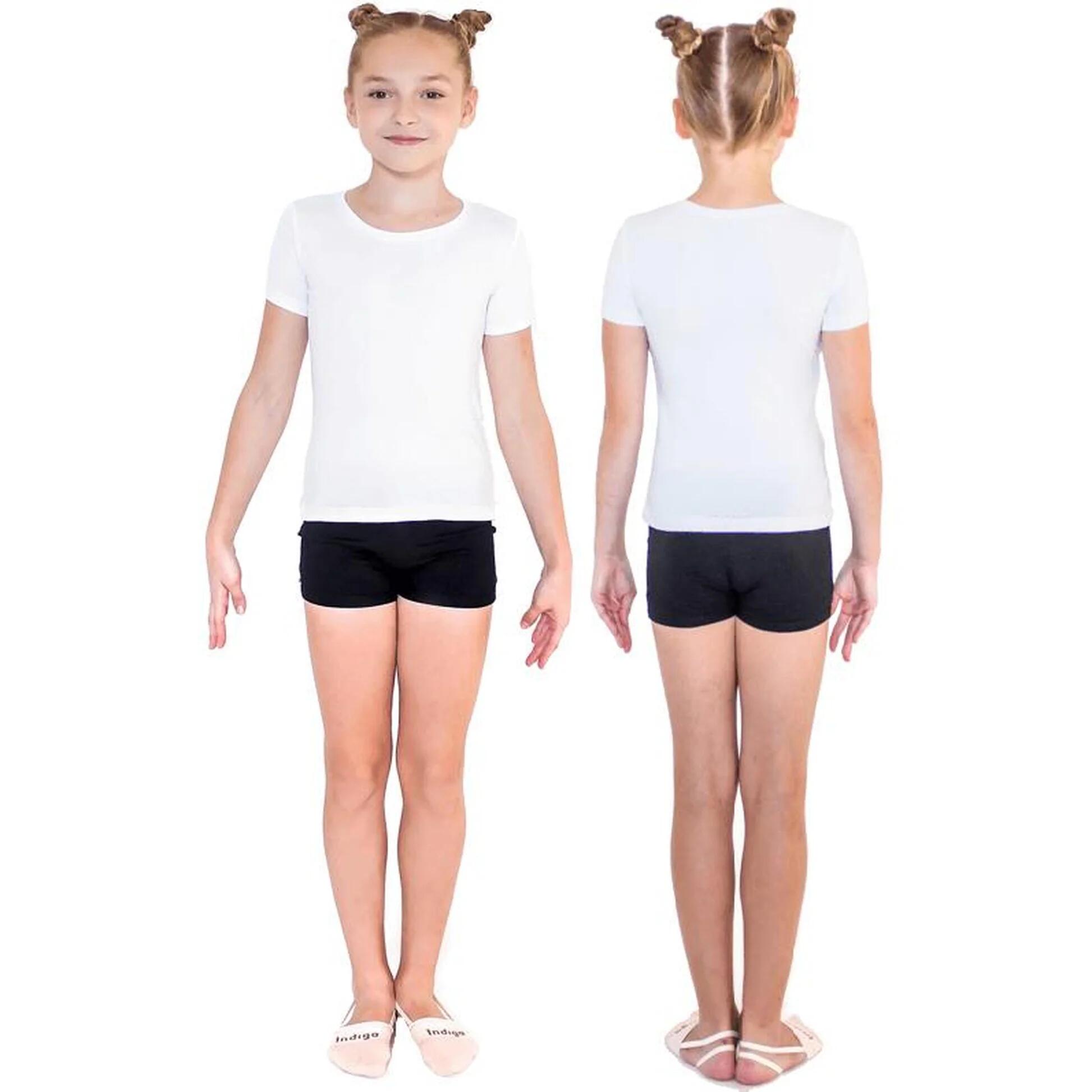 Camiseta de ginástica manga curta indigo branca tamanho 40