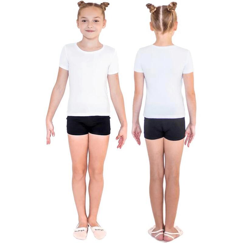 T-Shirt Gymnastique et Danse Manches Courtes INDIGO
