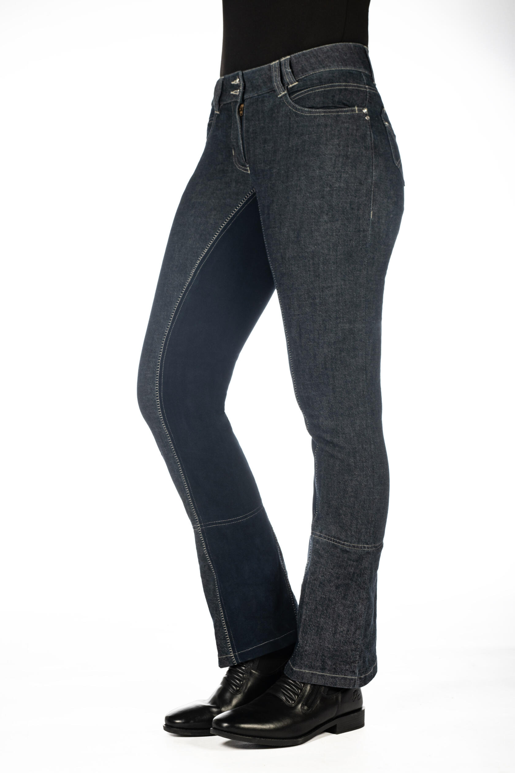 Damen Jodhpur Miss Blink Alos Voll-Besatz jeansblau 3/7