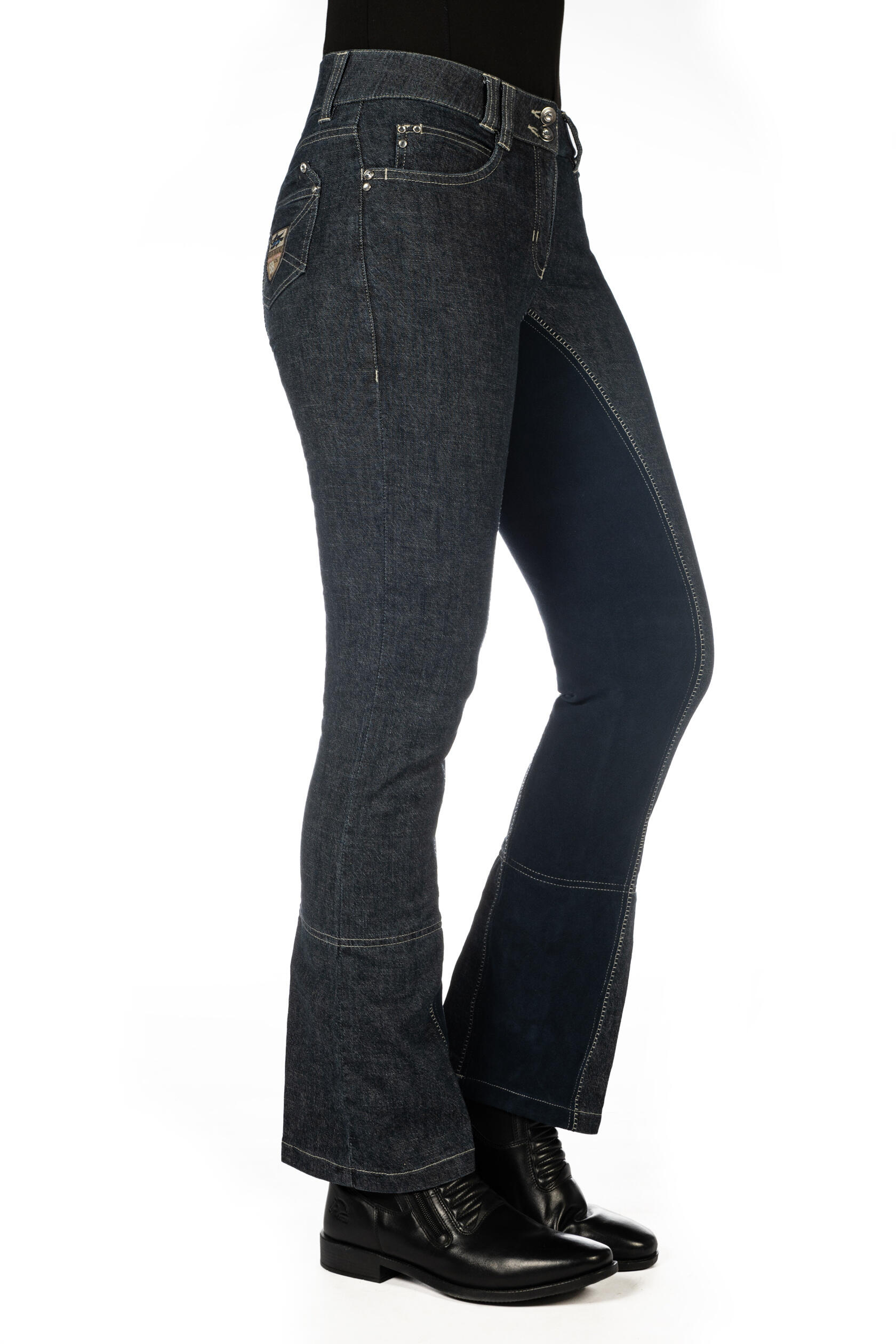 Damen Jodhpur Miss Blink Alos Voll-Besatz jeansblau 2/7