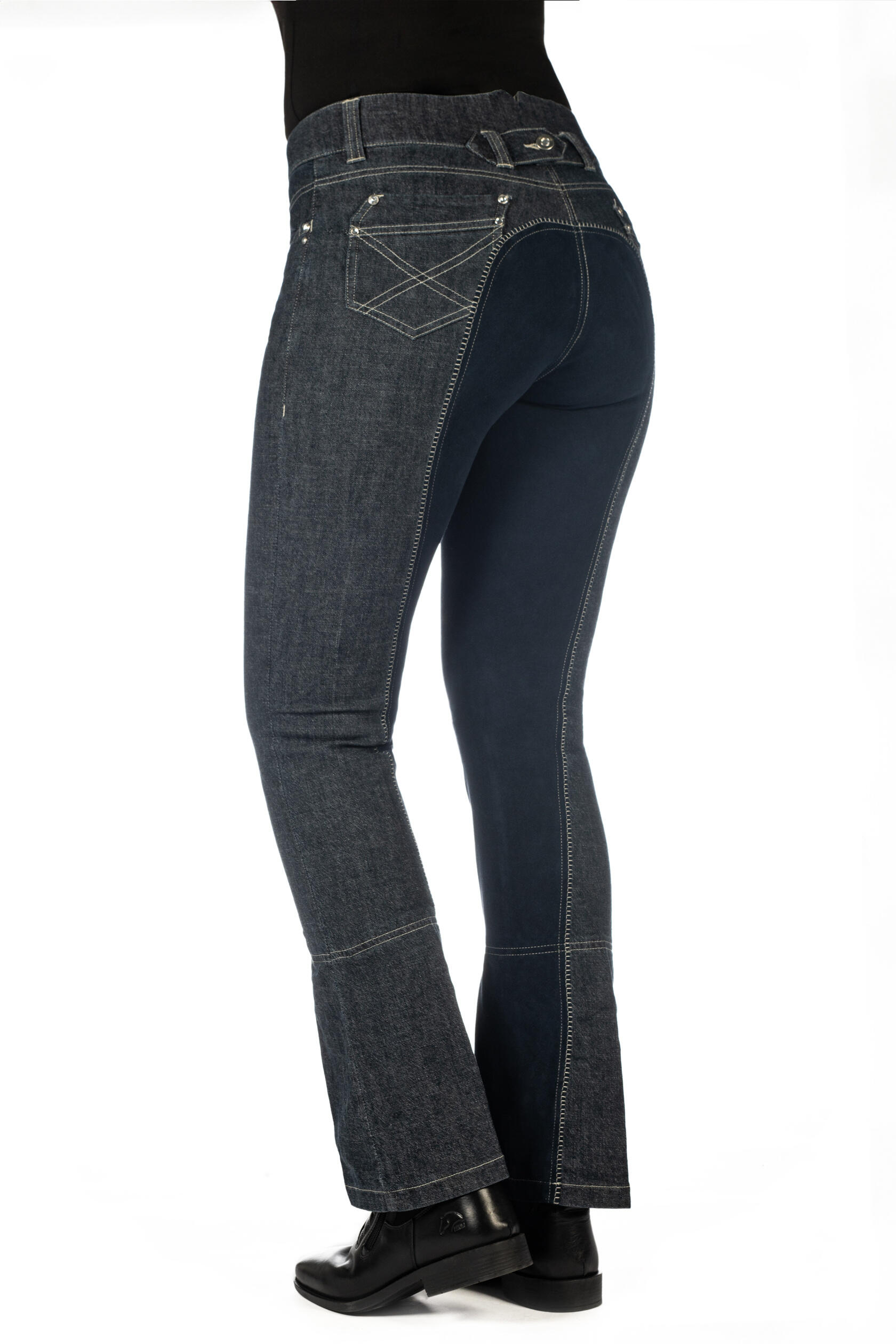 Damen Jodhpur Miss Blink Alos Voll-Besatz jeansblau 6/7