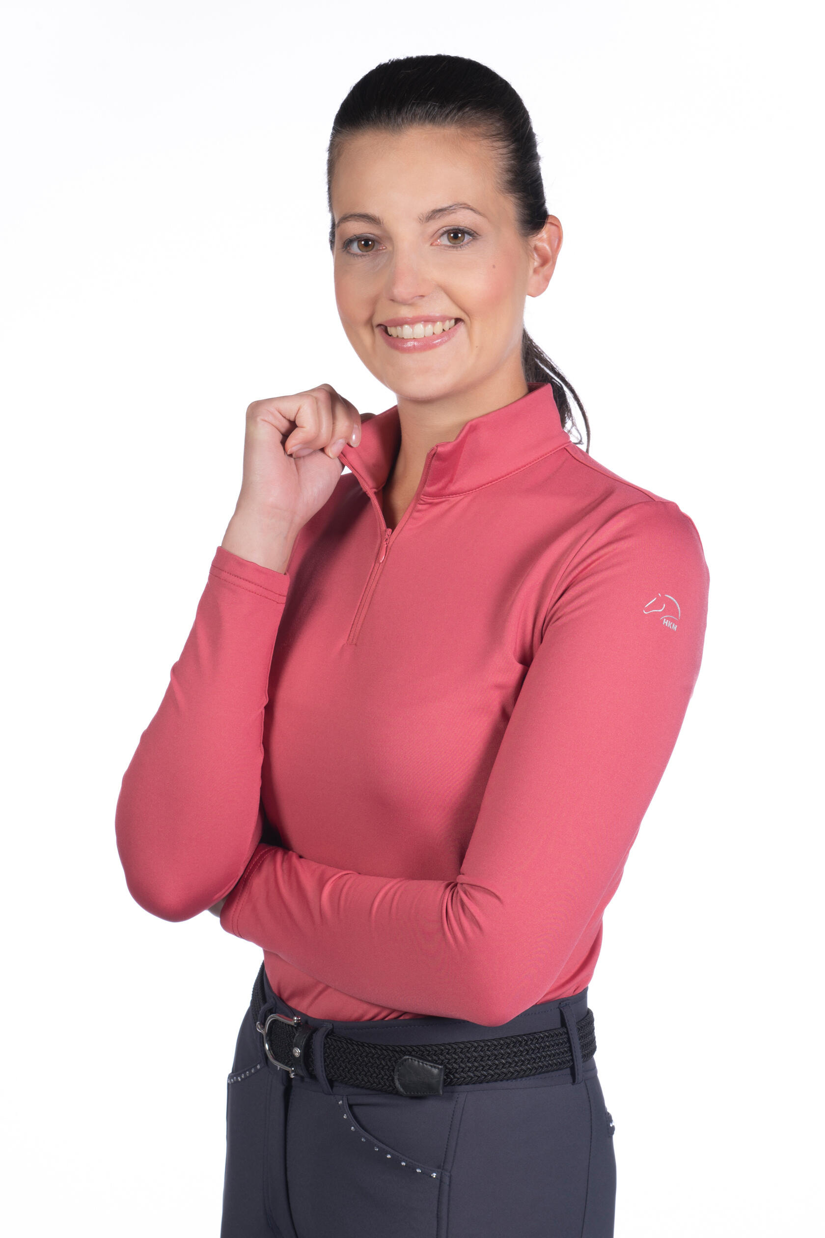 Camiseta de equitación infantil HKM Basic 2/6