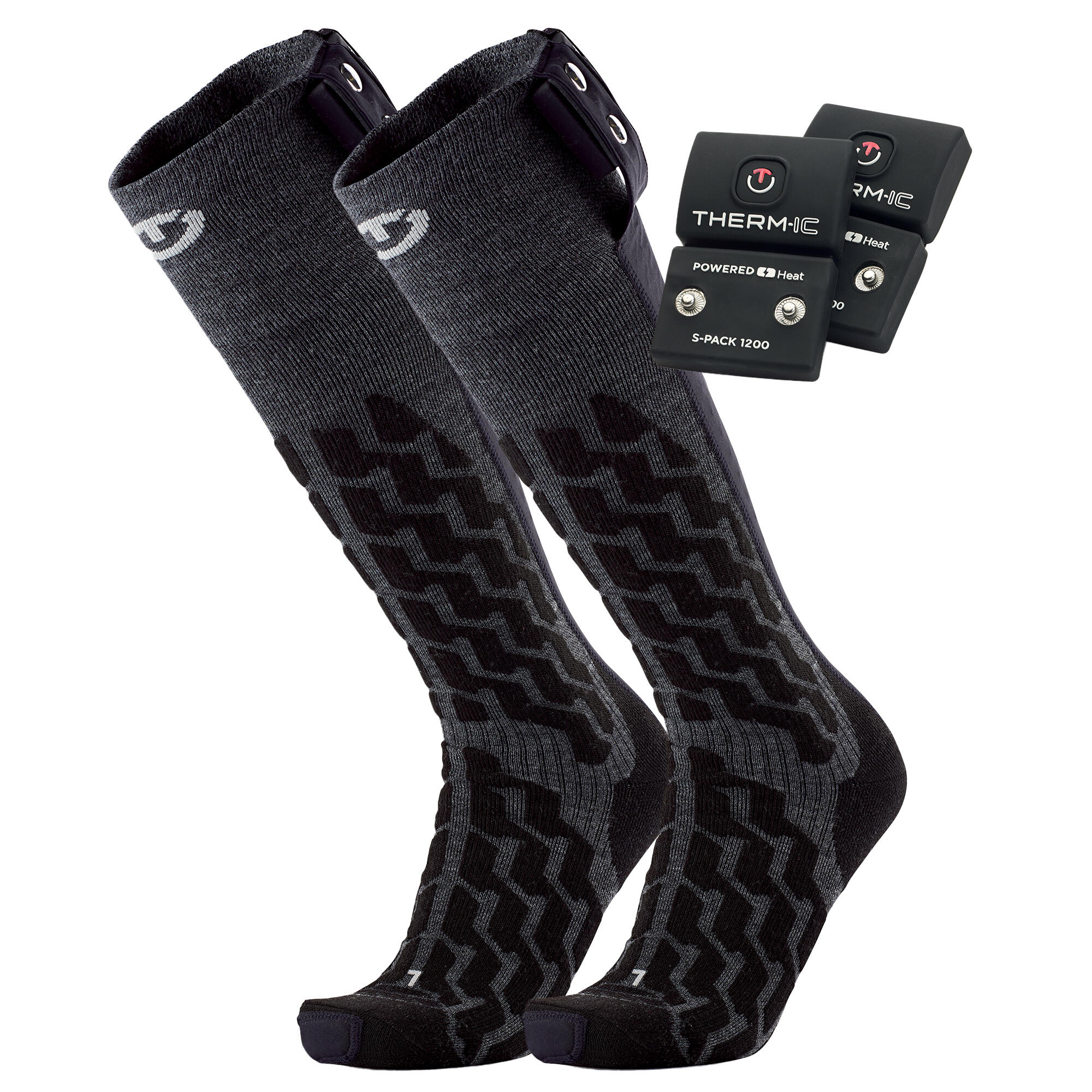 THERM-IC Powersocks Heat Fusion Uni Heated Socks Pack + 2 S-PACK 1200 Batteries 42/44