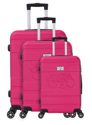 Set de 3 valises 55/65/75cm Lyra Violet Red