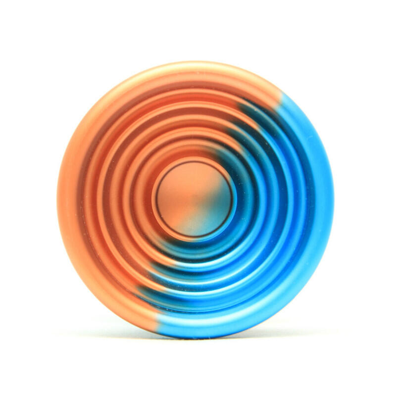 YoyoFactory Bullseye Yo-Yo - Orange/Turquoise 3/4