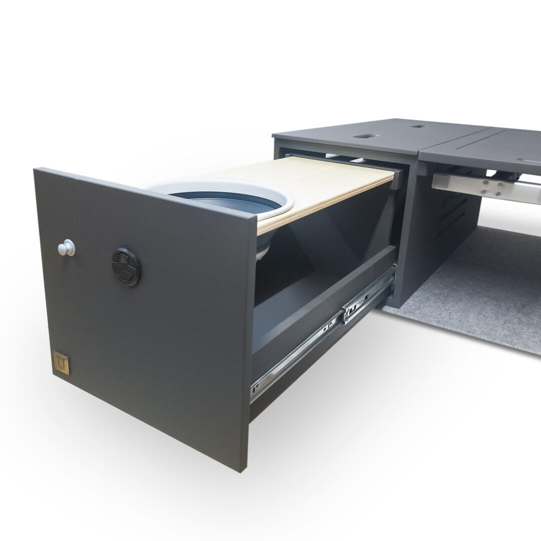 Mueble Camper MOKUZAI Negro 140x120x45cm 3/7