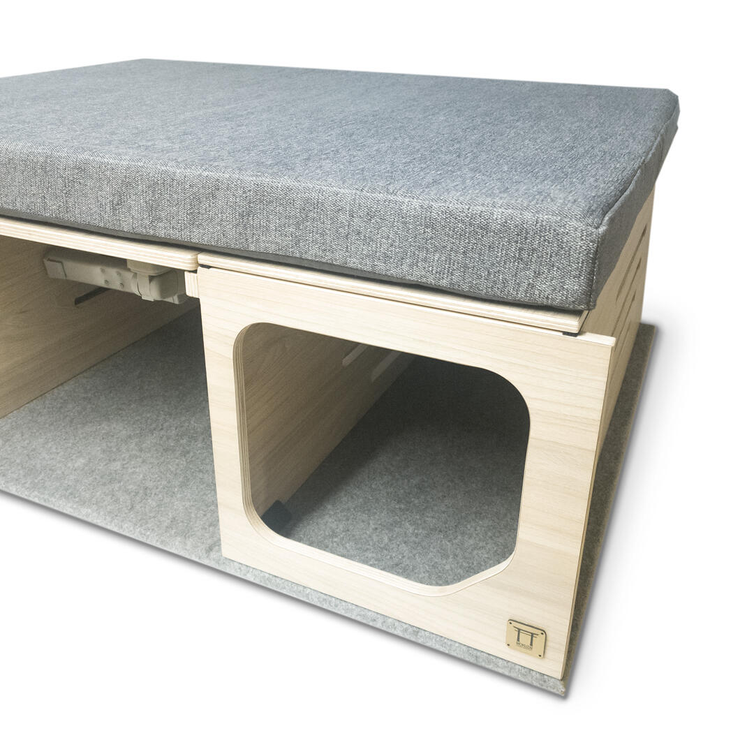 Mueble Camper MOKUZAI Marron Claro 140x120x45cm 4/7