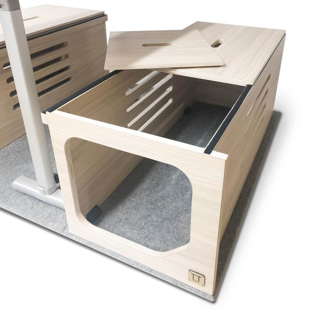 Mueble Camper MOKUZAI Marron Claro 140x120x45cm 2/7