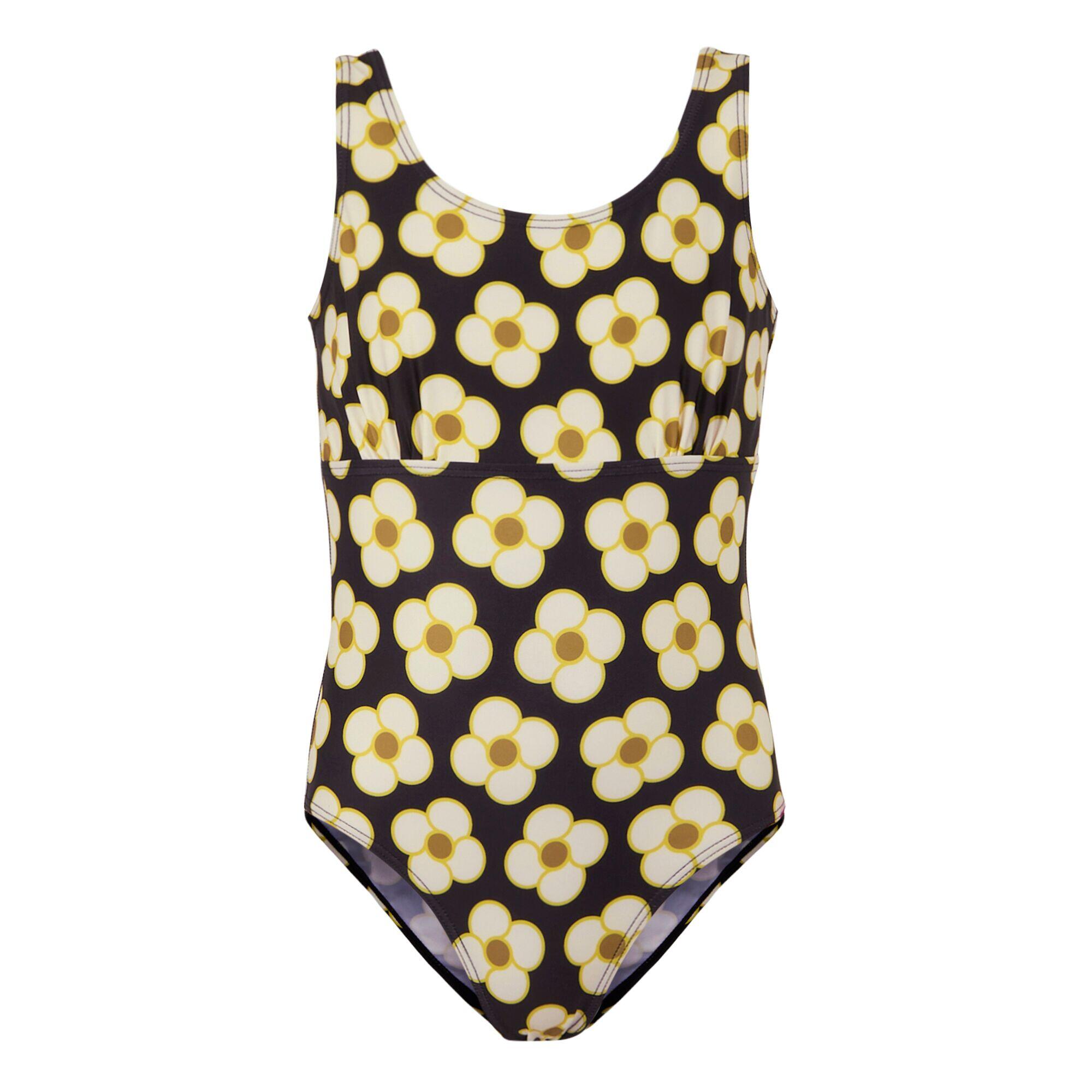 REGATTA Costume Da Bagno Intero Fiore Rotante Ragazze Regatta Orla Kiely Nero