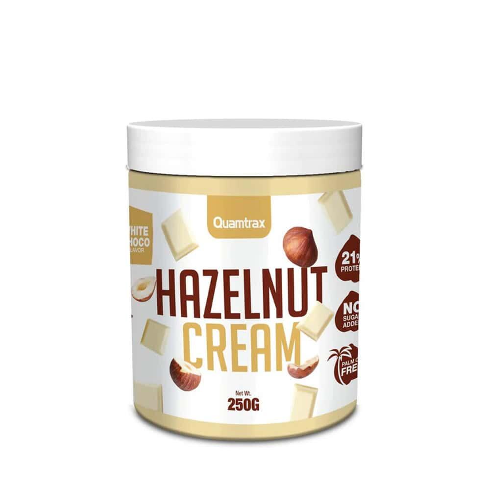QUAMTRAX Crema Di Nocciole (250 G) - Cioccolato Bianco Alla Nocciola