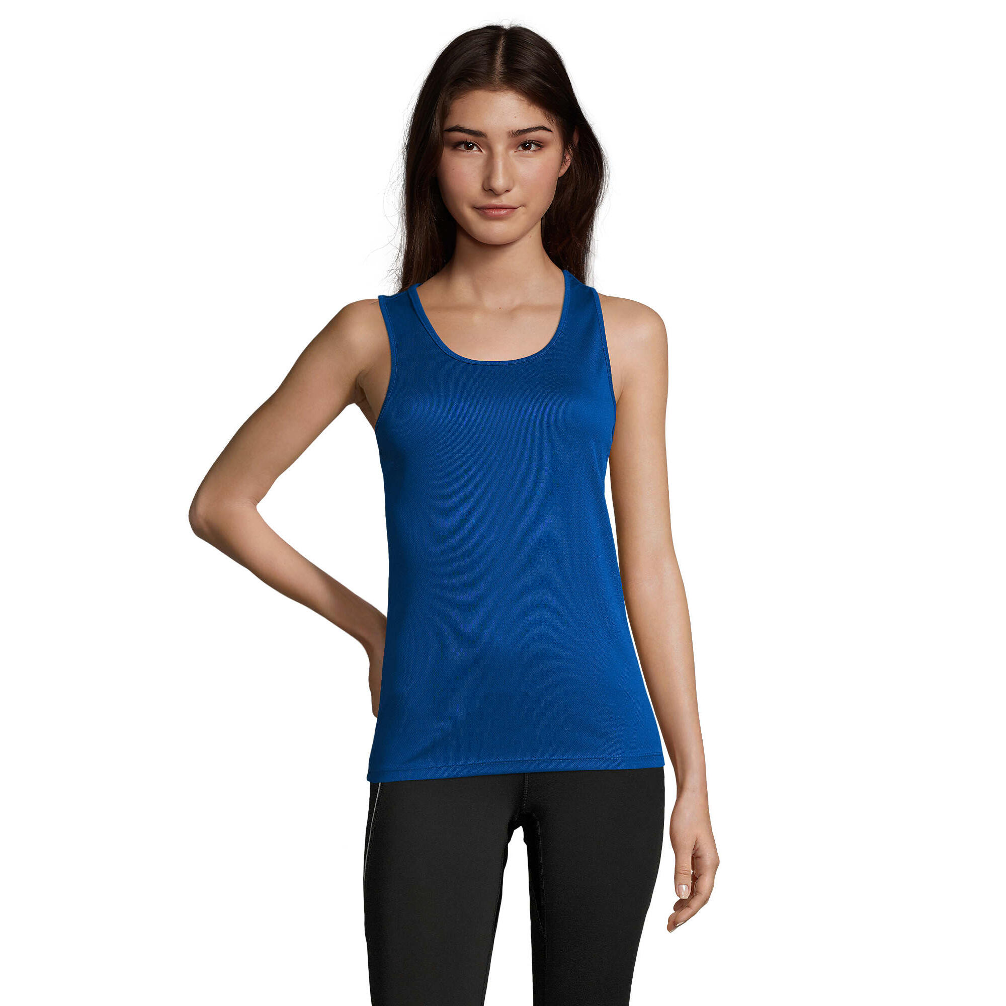 T-shirt desportiva para senhora/senhora azul real