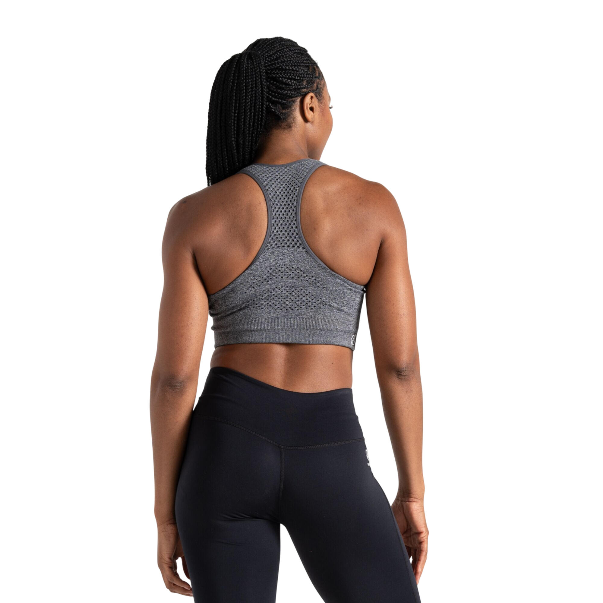 Brassière De Sport DONT SWEAT IT Femme (Gris Foncé) 6/7