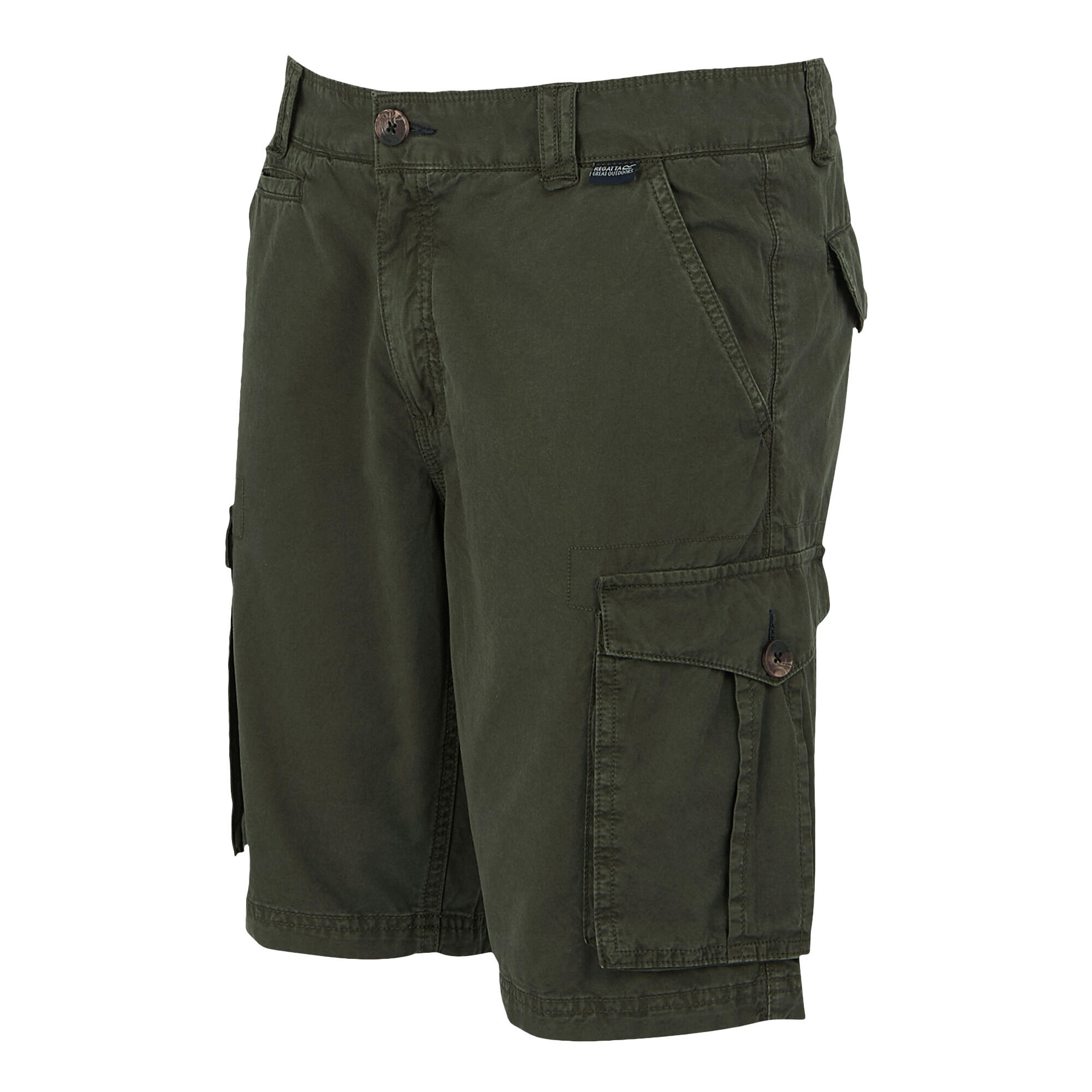 Short À Poches SHOREBAY Homme (Kaki Foncé) 3/5