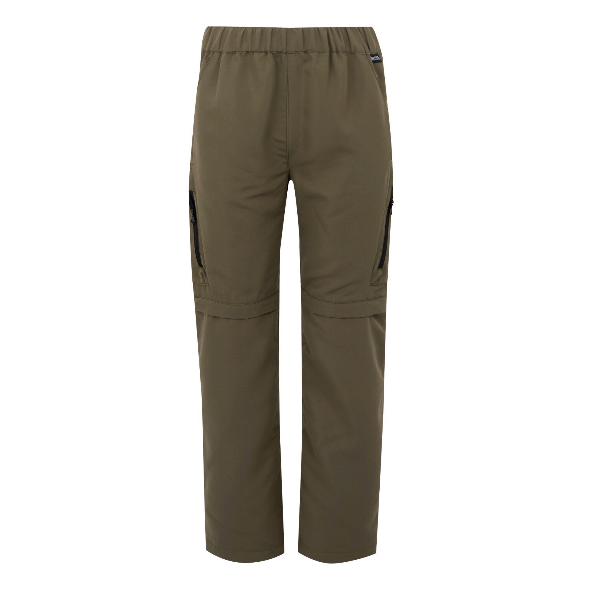 REGATTA Childrens/Kids Sorcer III ZipOff Trousers (Treetop)