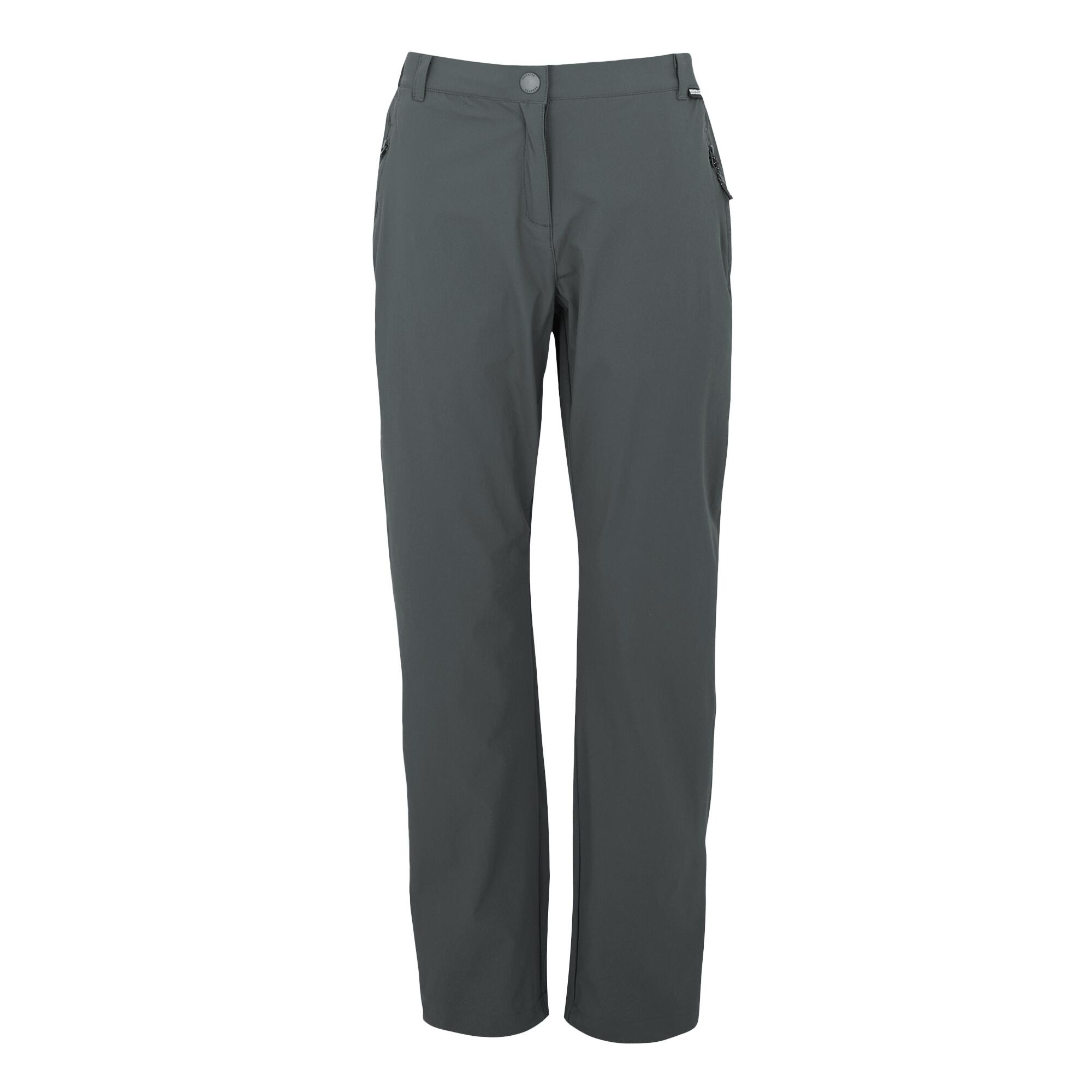 REGATTA Womens/Ladies Travel Light II Packaway Hiking Trousers (Seal Grey)