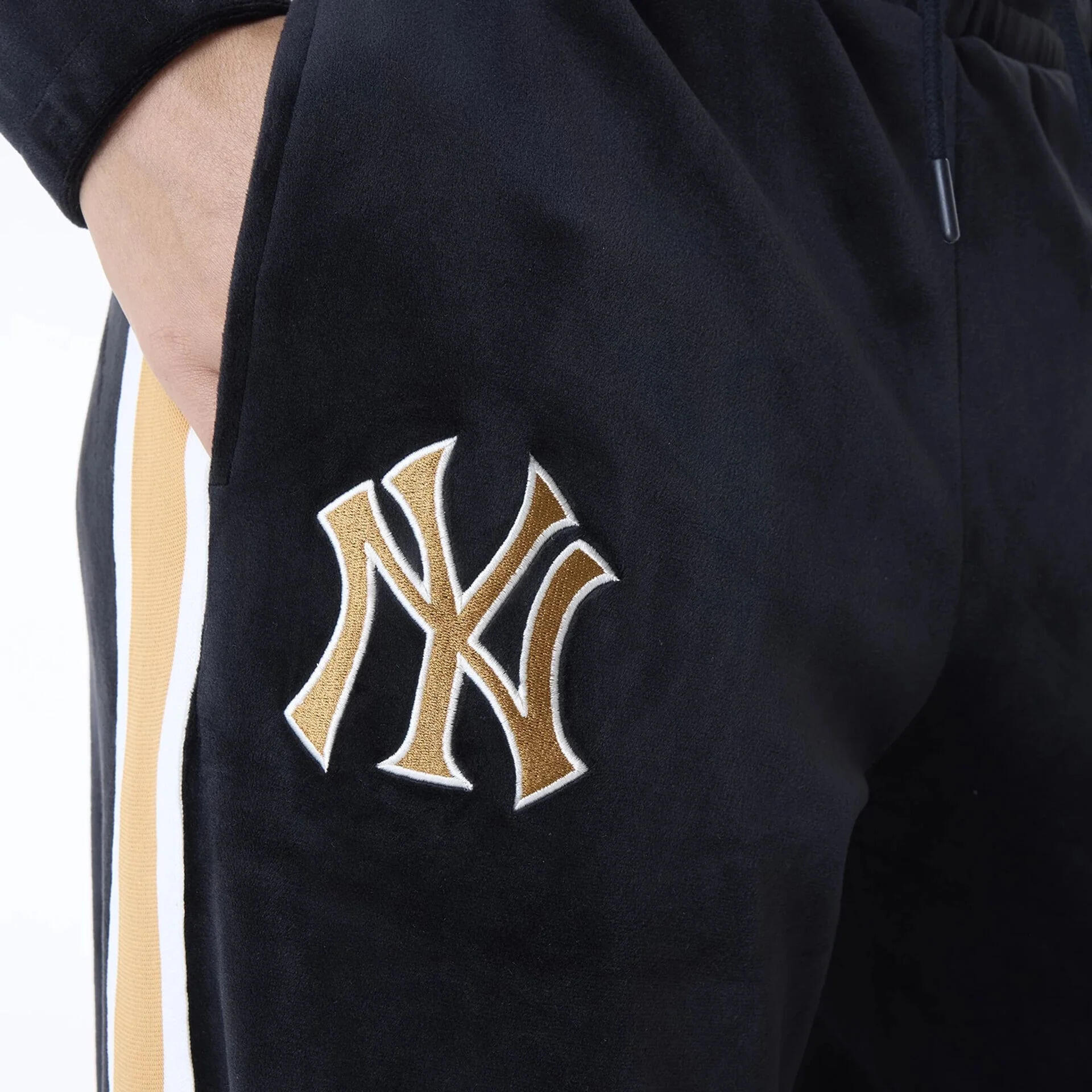 Pantaloni sportivi da donna in velluto New York Yankees 7/7