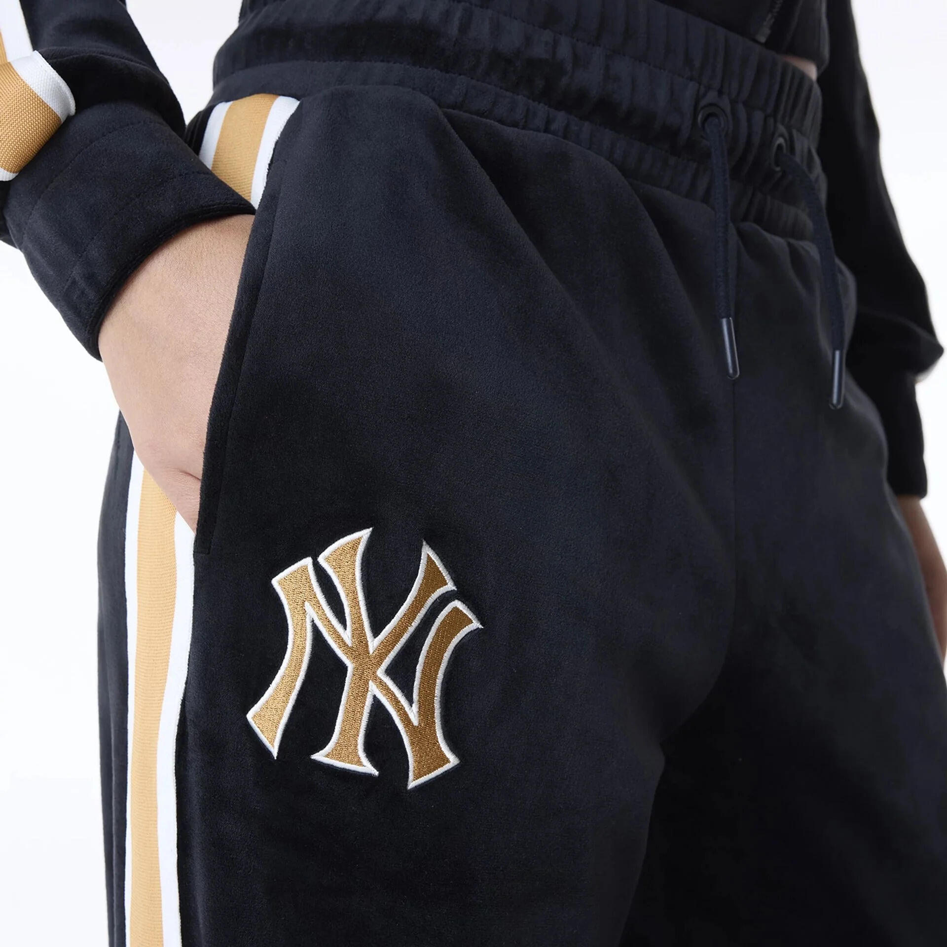 Pantaloni sportivi da donna in velluto New York Yankees 6/7