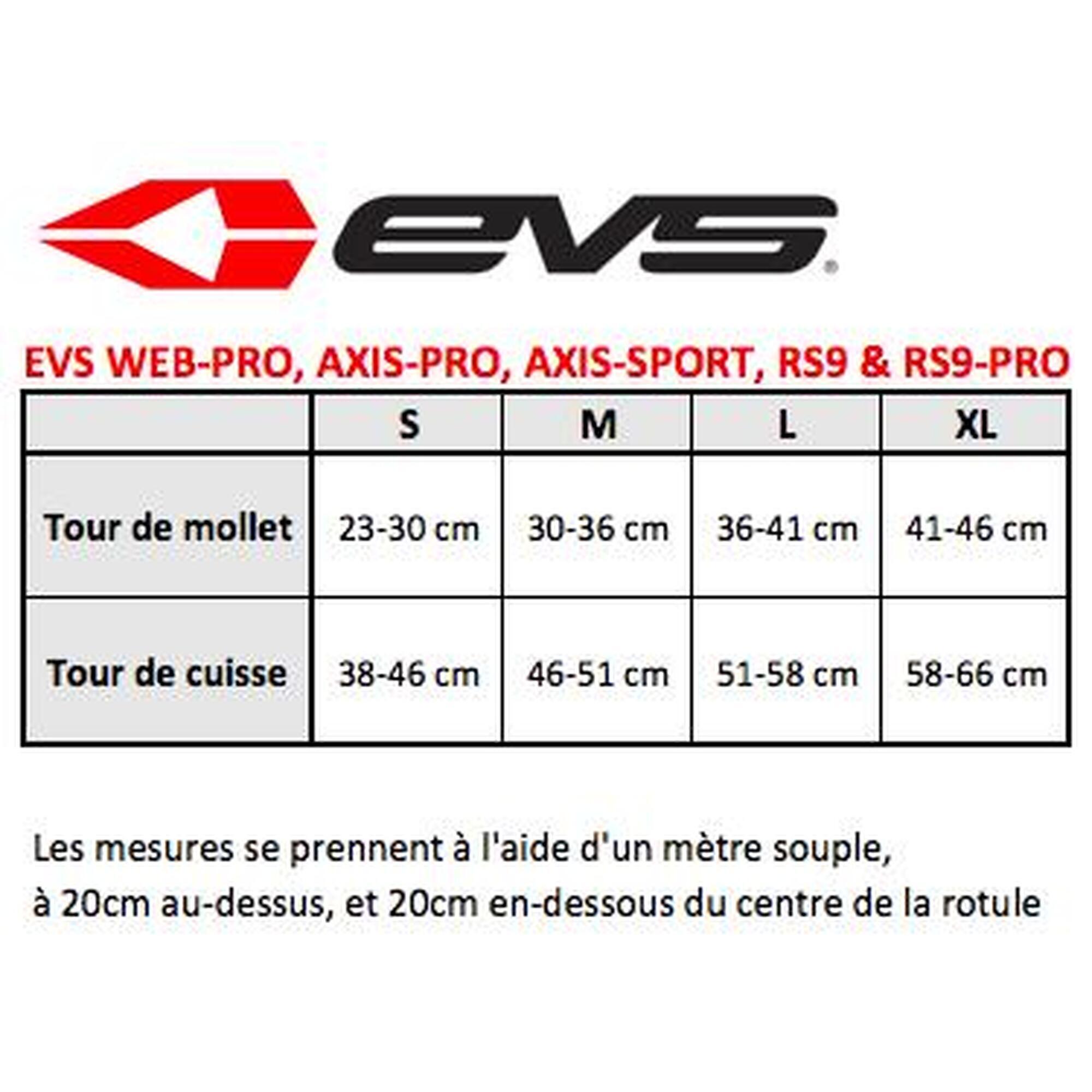 EVS KNEE BRACE AXIS-PRO BLACK-COPPER PAIRE - Taille - S