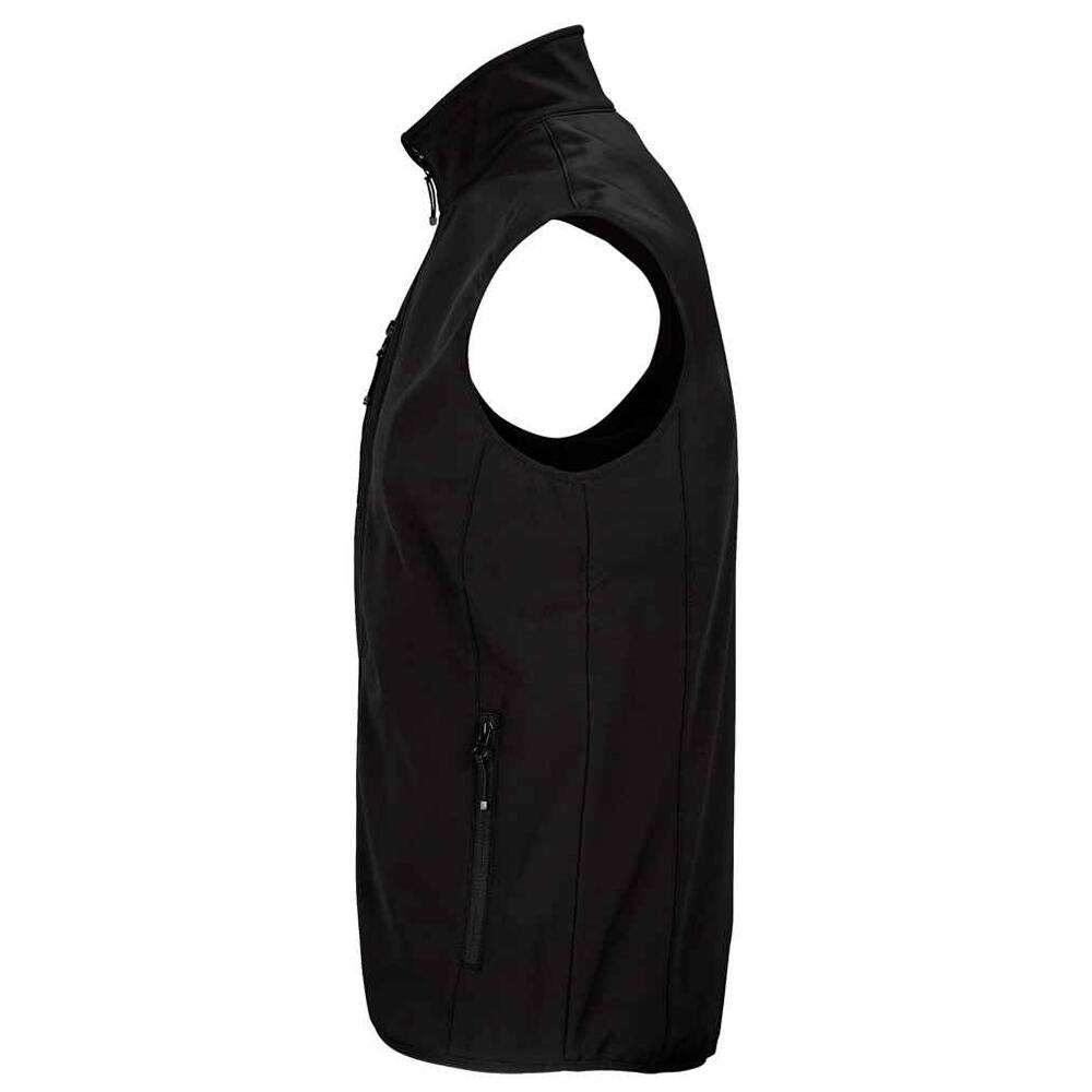 Aquecedor de corpo Falcon Softshell com fecho de correr para homem (Preto) 3/4