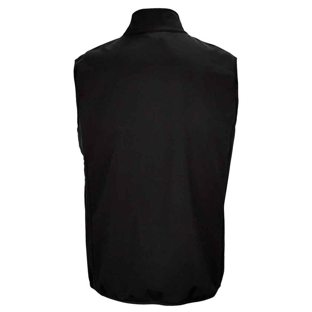 Aquecedor de corpo Falcon Softshell com fecho de correr para homem (Preto) 2/4