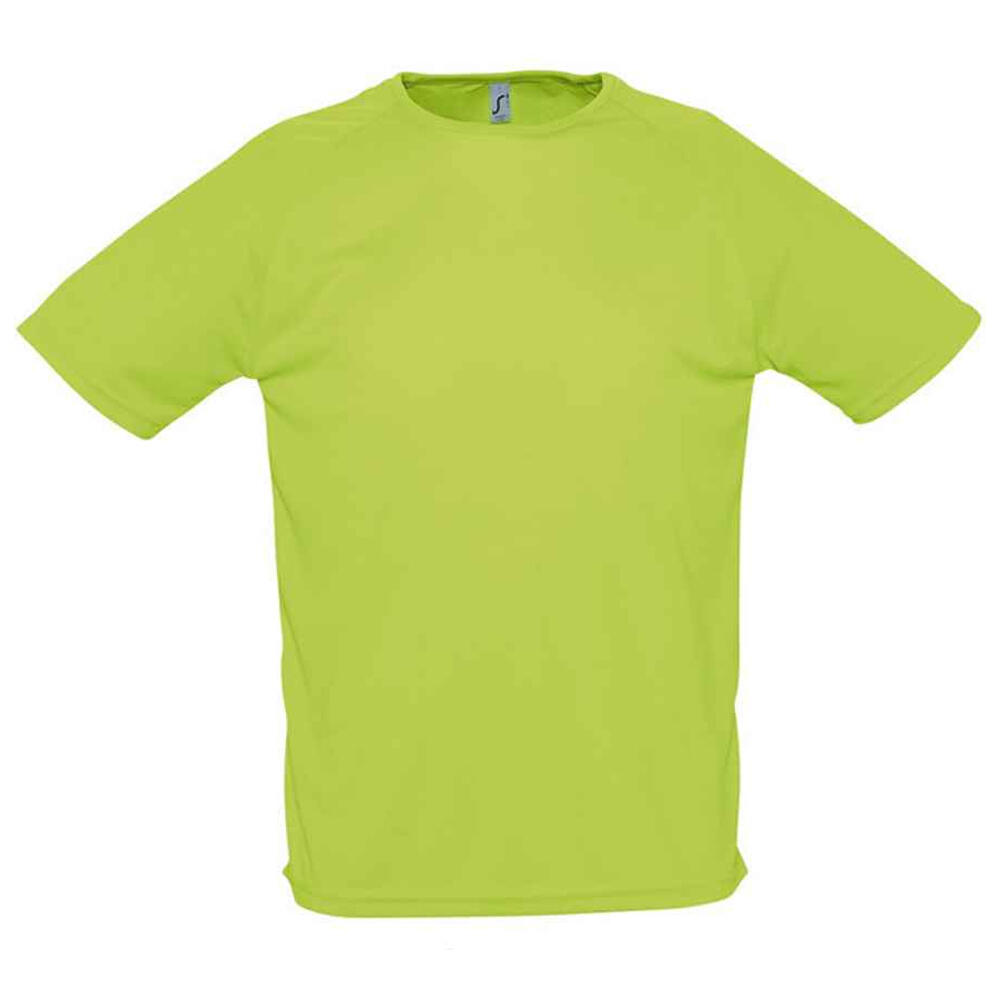 Mens Sporty Raglan TShirt (Apple Green)