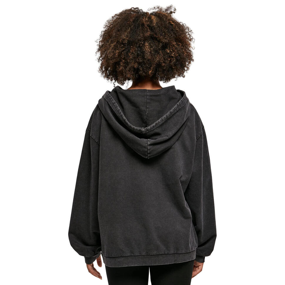 Damska Bluza Z Kapturem Acid Wash Oversized Hoodie