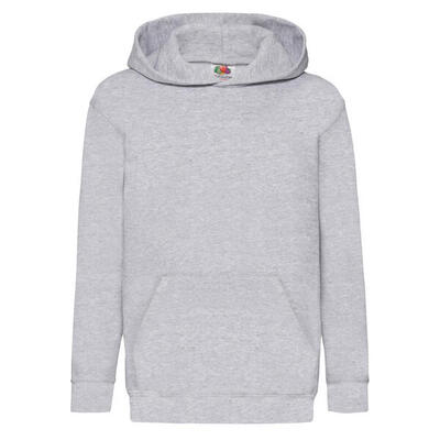 Kinder/kids klassieke effen hoodie (wit)