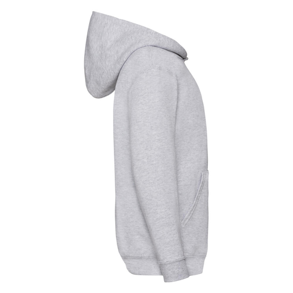Felpa Con Cappuccio Semplice Bambini Fruit Of The Loom Classic Grigio Erica 3/3