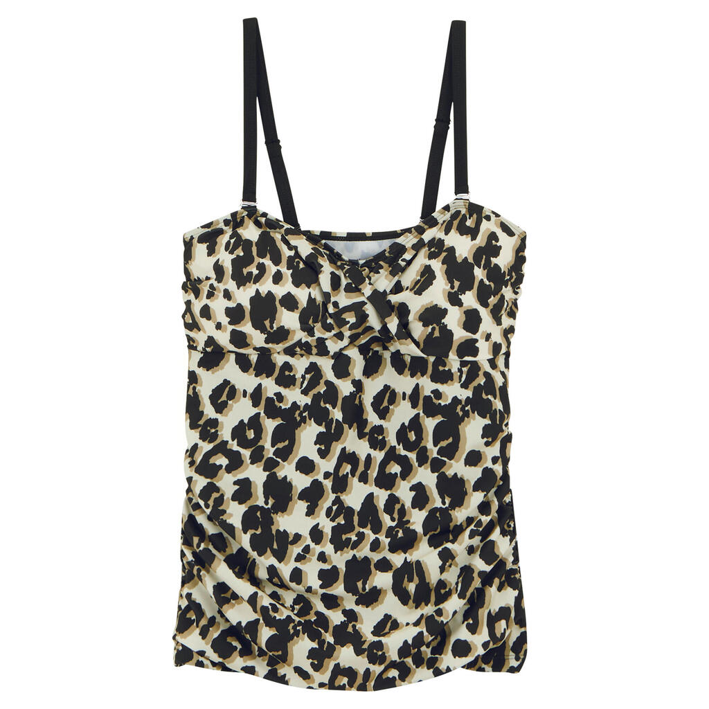 Womens/Ladies Aceana III Leopard Print Tankini Top (Cool)