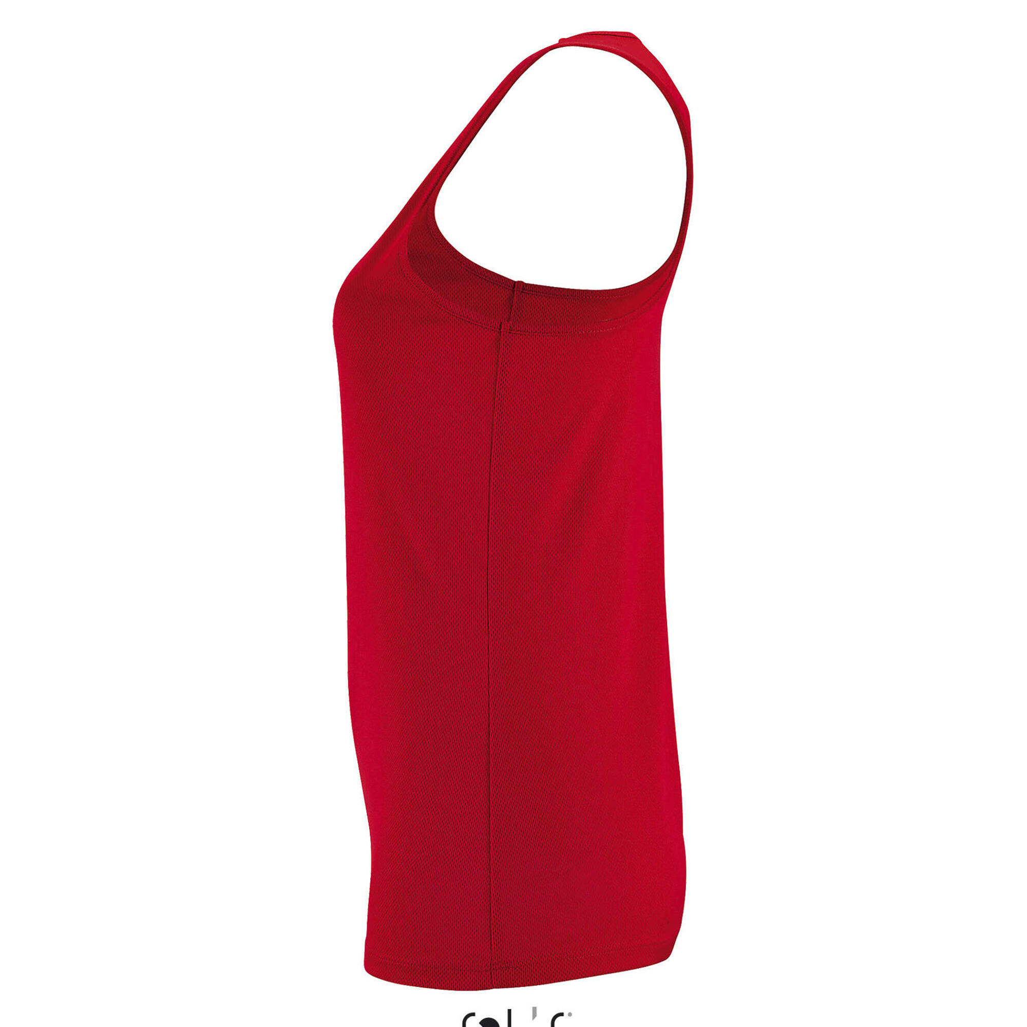 Dames Sporty Tank Top (Rood) 3/4