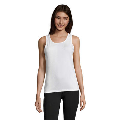 Dames sporty tank top (wit)