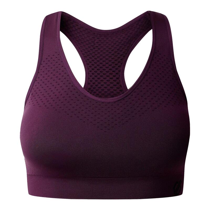 "Dont Sweat It II" SportBH für Damen Tiefpflaume