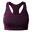 "Dont Sweat It II" SportBH für Damen Tiefpflaume