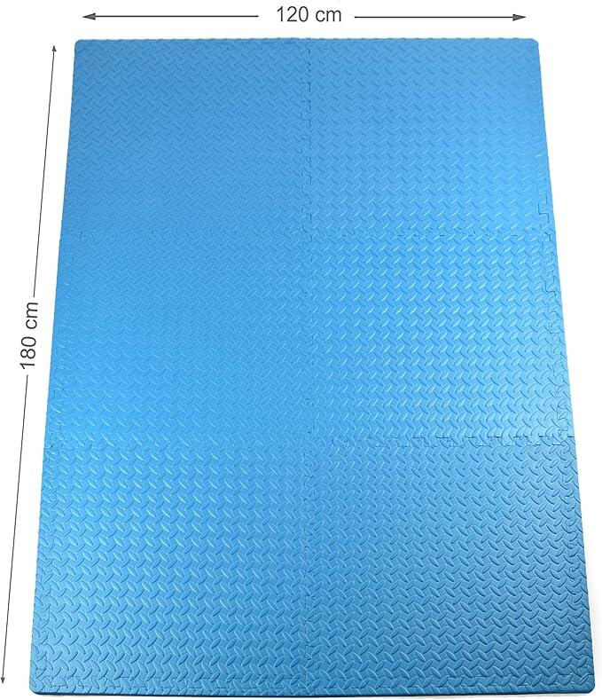 Alfombrilla de protección fitness 6 piezas - 60x60x1,2 cm 2/6