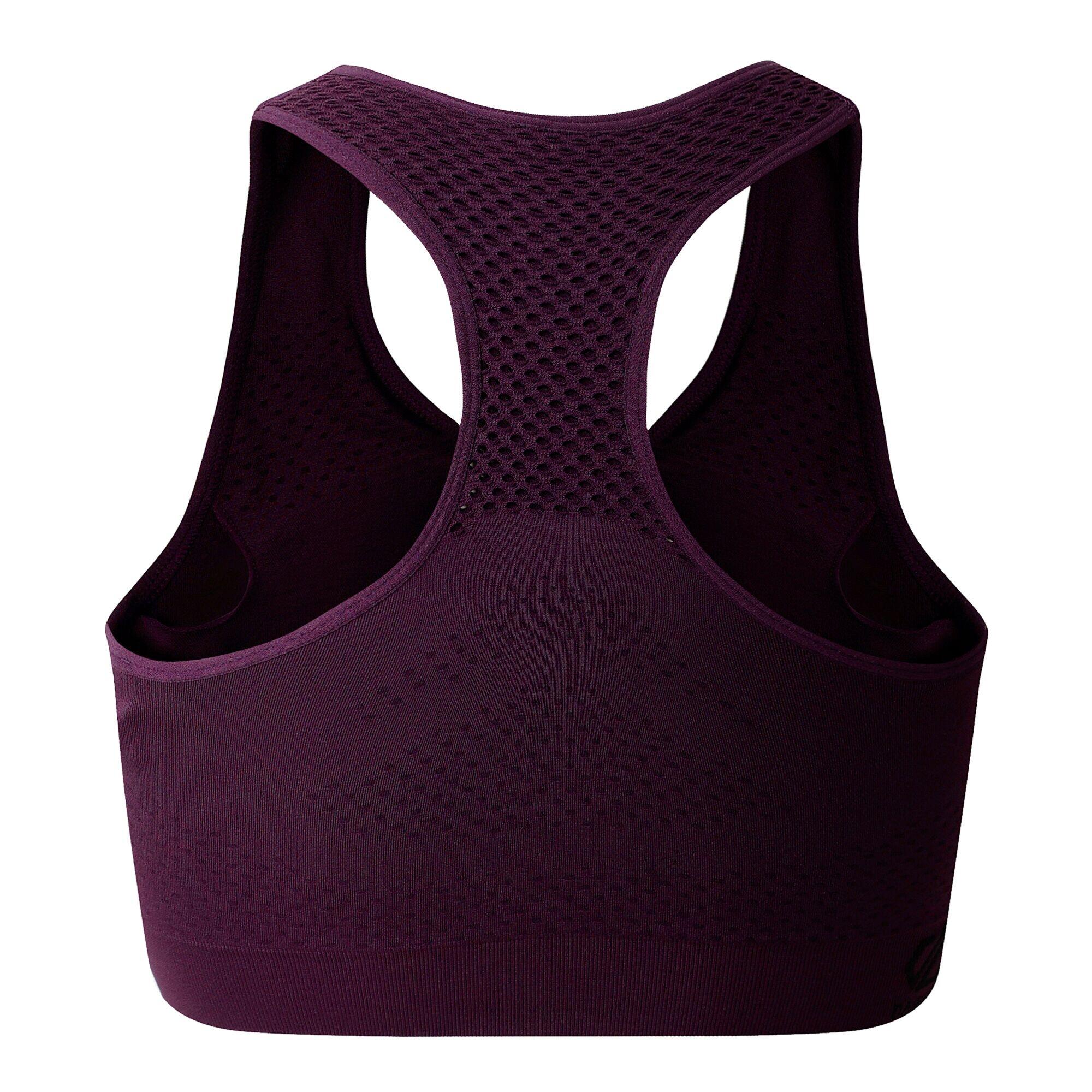 Womens/Ladies Dont Sweat It II Sports Bra (Deep Plum) 2/5