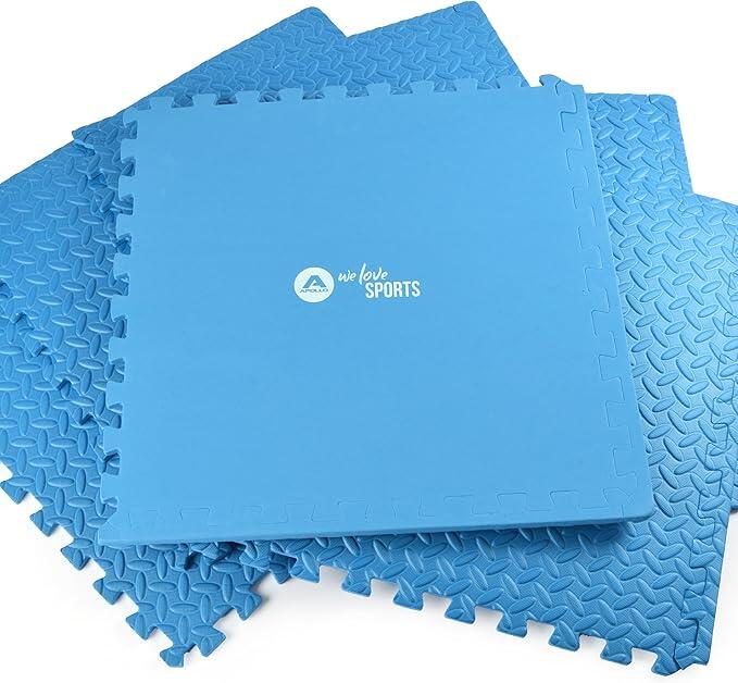Alfombrilla de protección fitness 6 piezas - 60x60x1,2 cm 4/6