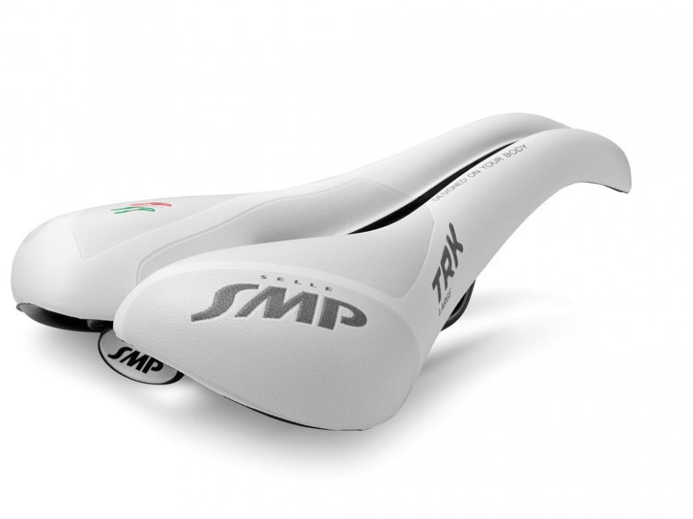Selle de vélo de trekking TRK Large, blanche 3/3