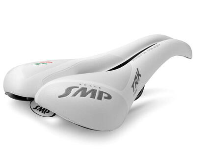 Selle de vélo de trekking TRK Large, blanche