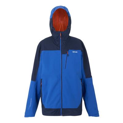 Heren highton iv stretch waterdichte jas (hout bruin/zwart)