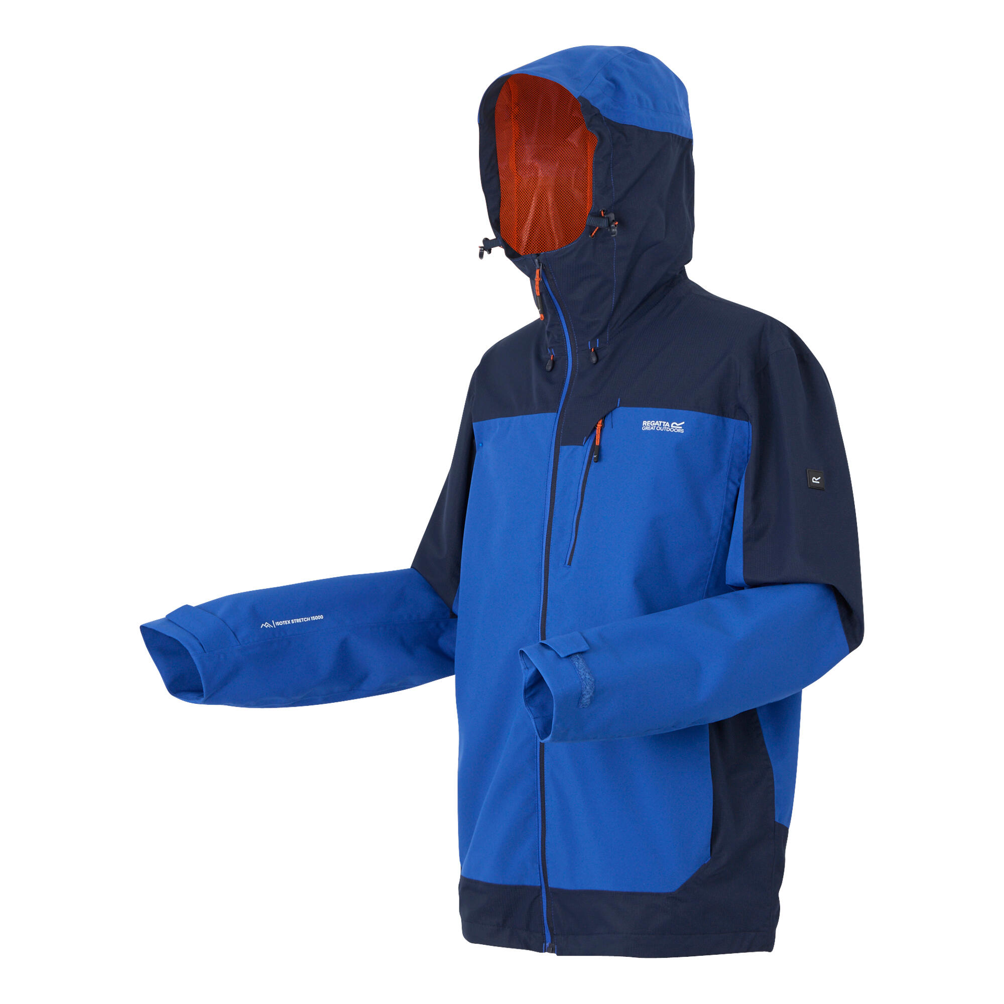 Veste Imperméable HIGHTON Homme (Bleu Olympien / Bleu Marine) 3/5