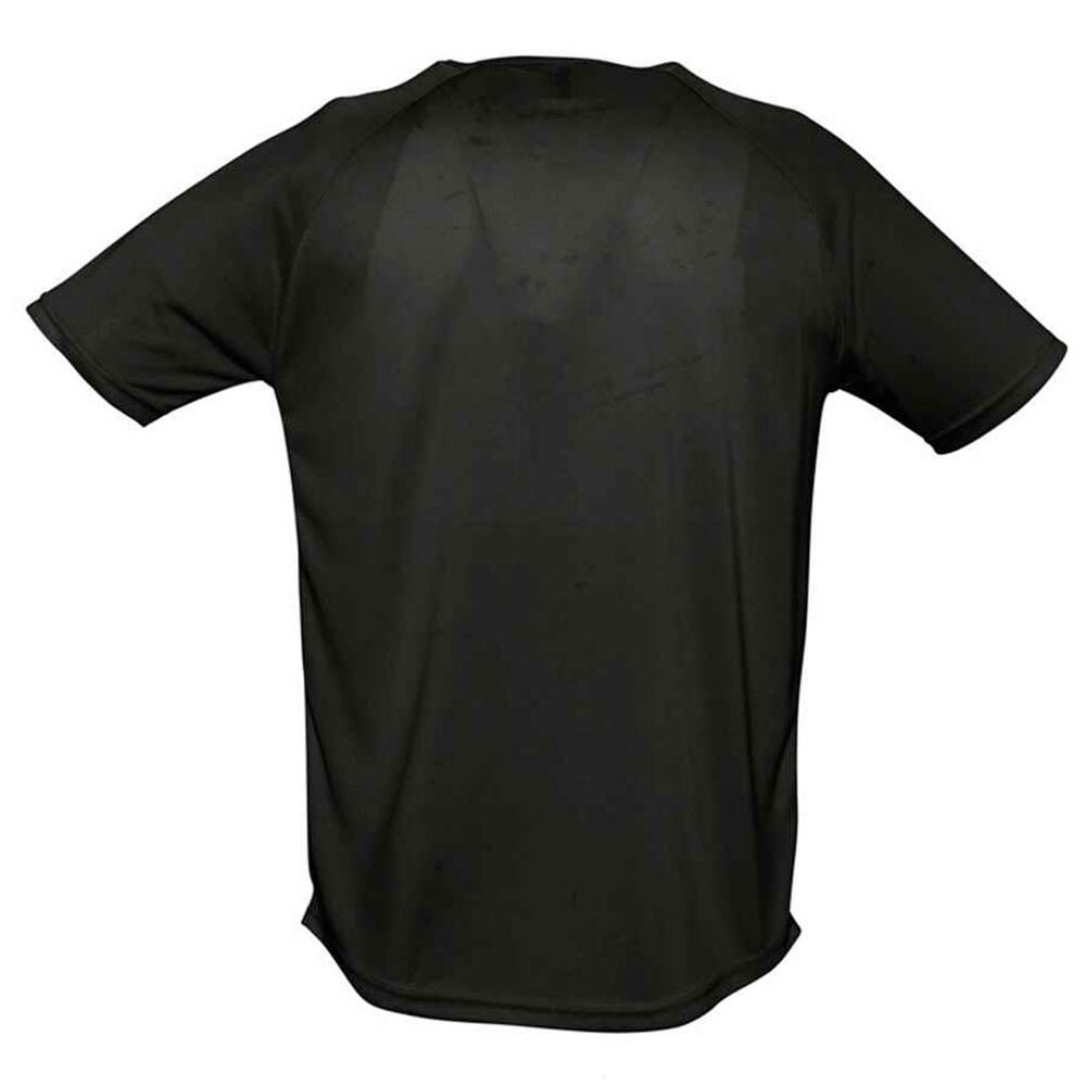 Maglietta Raglan Uomo SOLS Sporty Nero 2/4