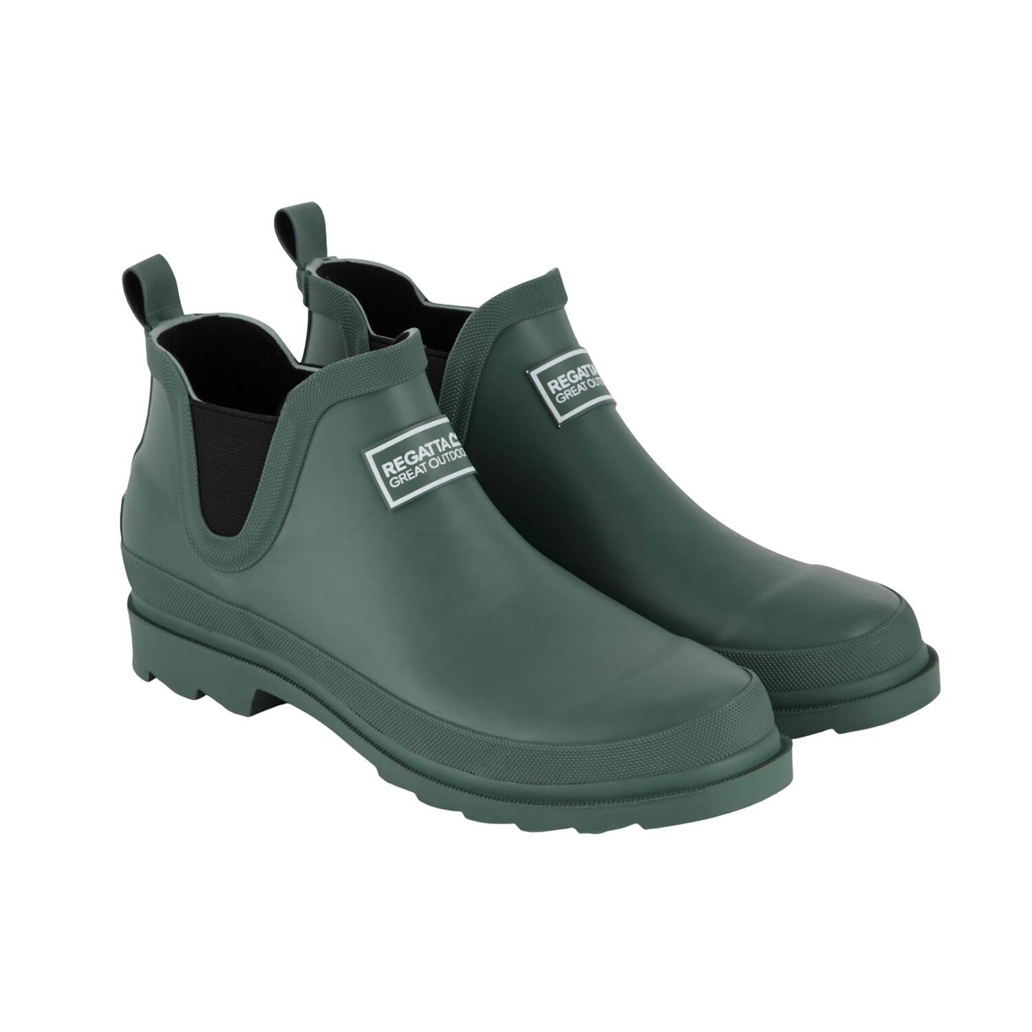 Womens/Ladies Harper Plain Ankle Wellington Boots (Dark Forest Green) 1/5