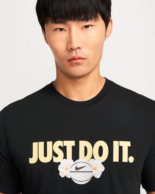 T-shirt uomo nike dri-fit - nero 3/4