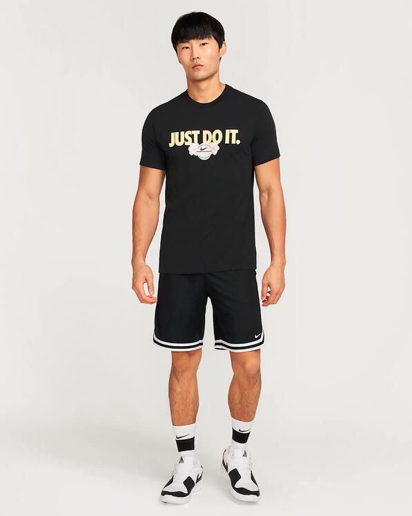 T-shirt uomo nike dri-fit - nero 4/4