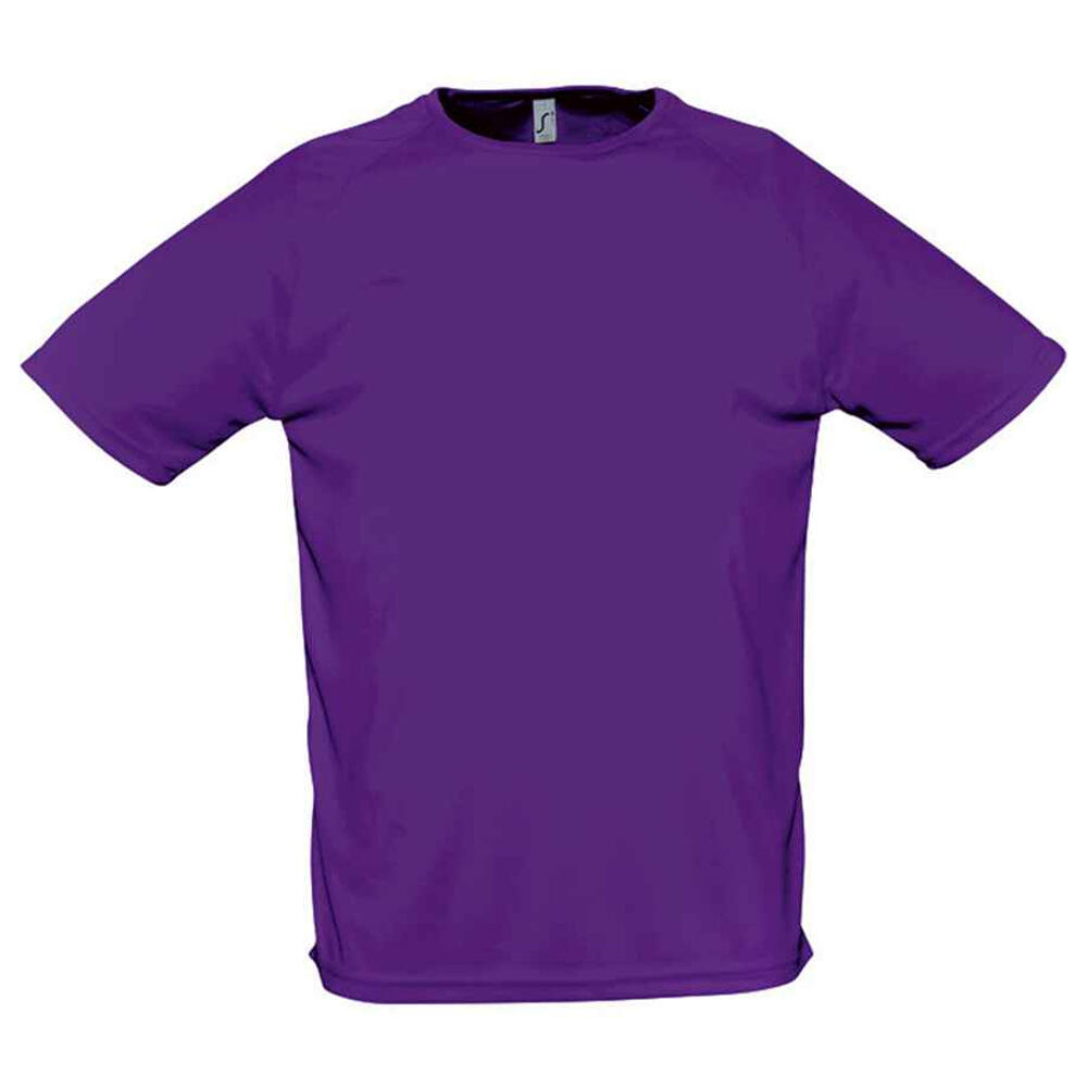 Sol's - Tshirt Sporty Homme (violet Foncé) - T-shirt Manches Courtes - Violet - 34 2xs - Decathlon