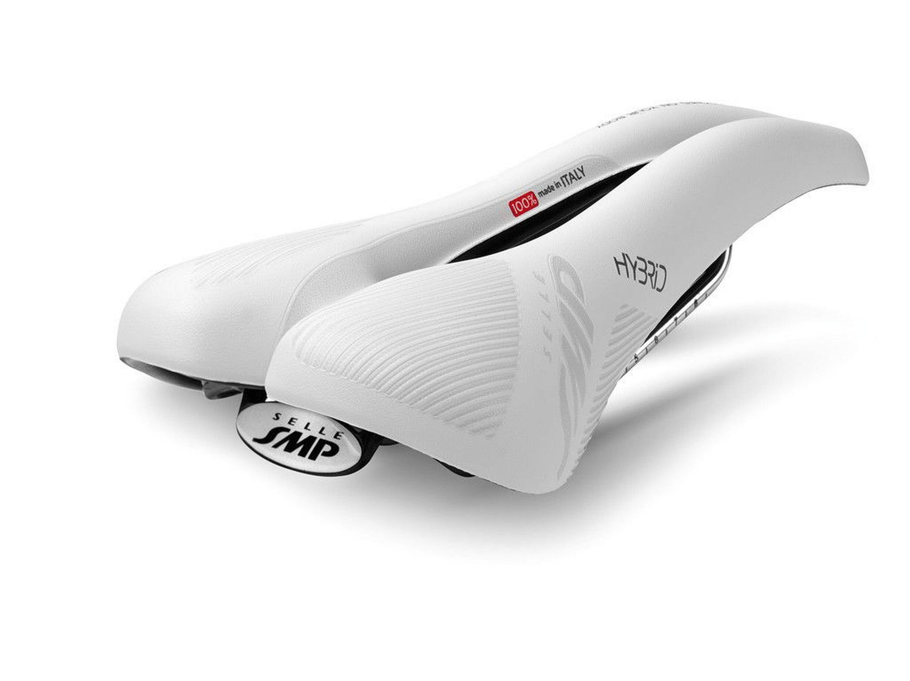 SMP Sella per bicicletta MTB Hybrid, bianca